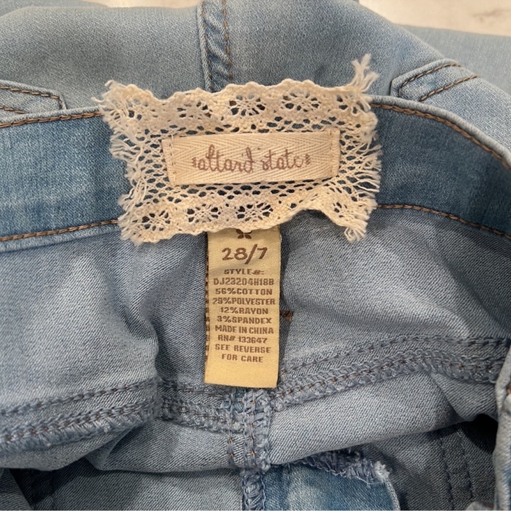 Altar'd State Light Blue Wide Leg Jeans - Picture 5 of 10